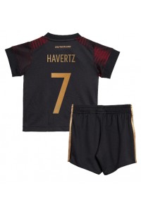 Saksa Kai Havertz #7 Jalkapallovaatteet Lasten Vieraspeliasu MM-kisat 2022 Lyhythihainen (+ Lyhyet housut)